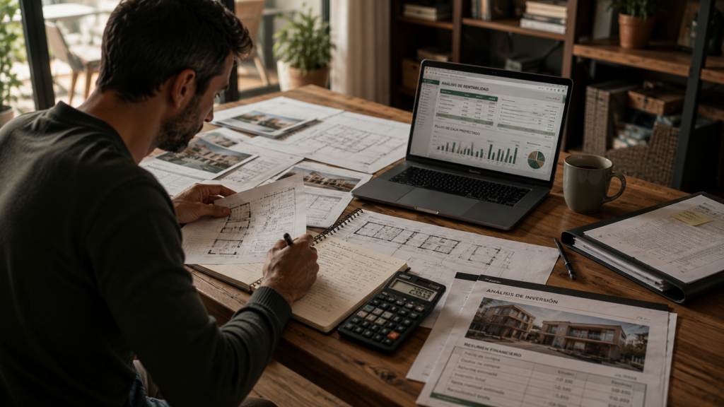 Análisis de una inversión inmobiliaria utilizando documentación y herramientas.